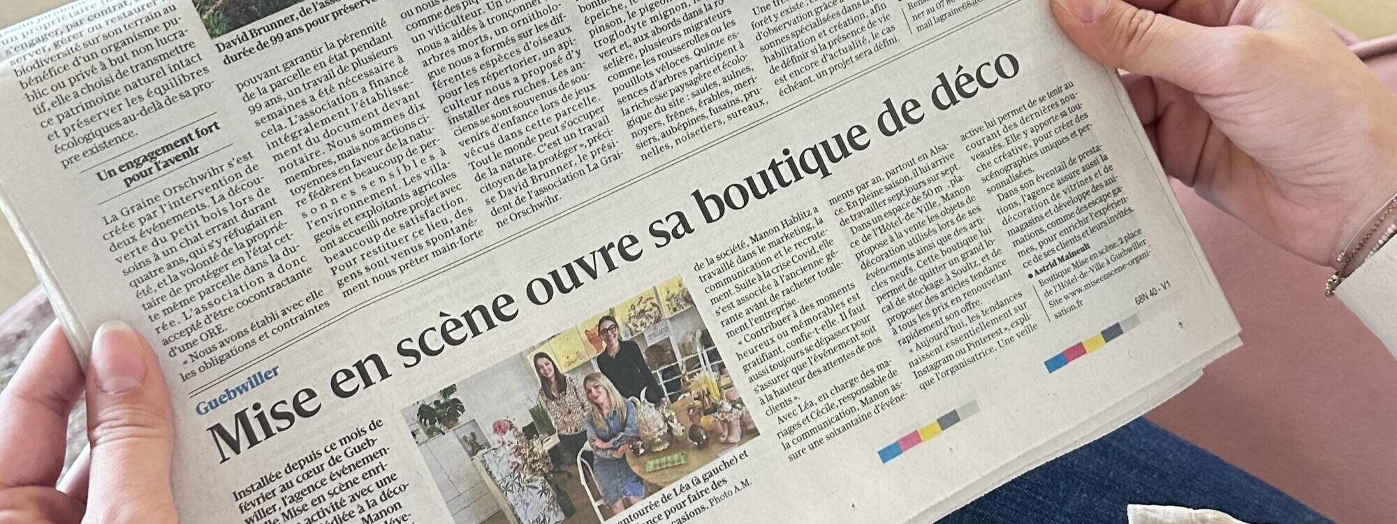 On parle de Mise en Sc&egrave;ne dans la presse Wittelsheim